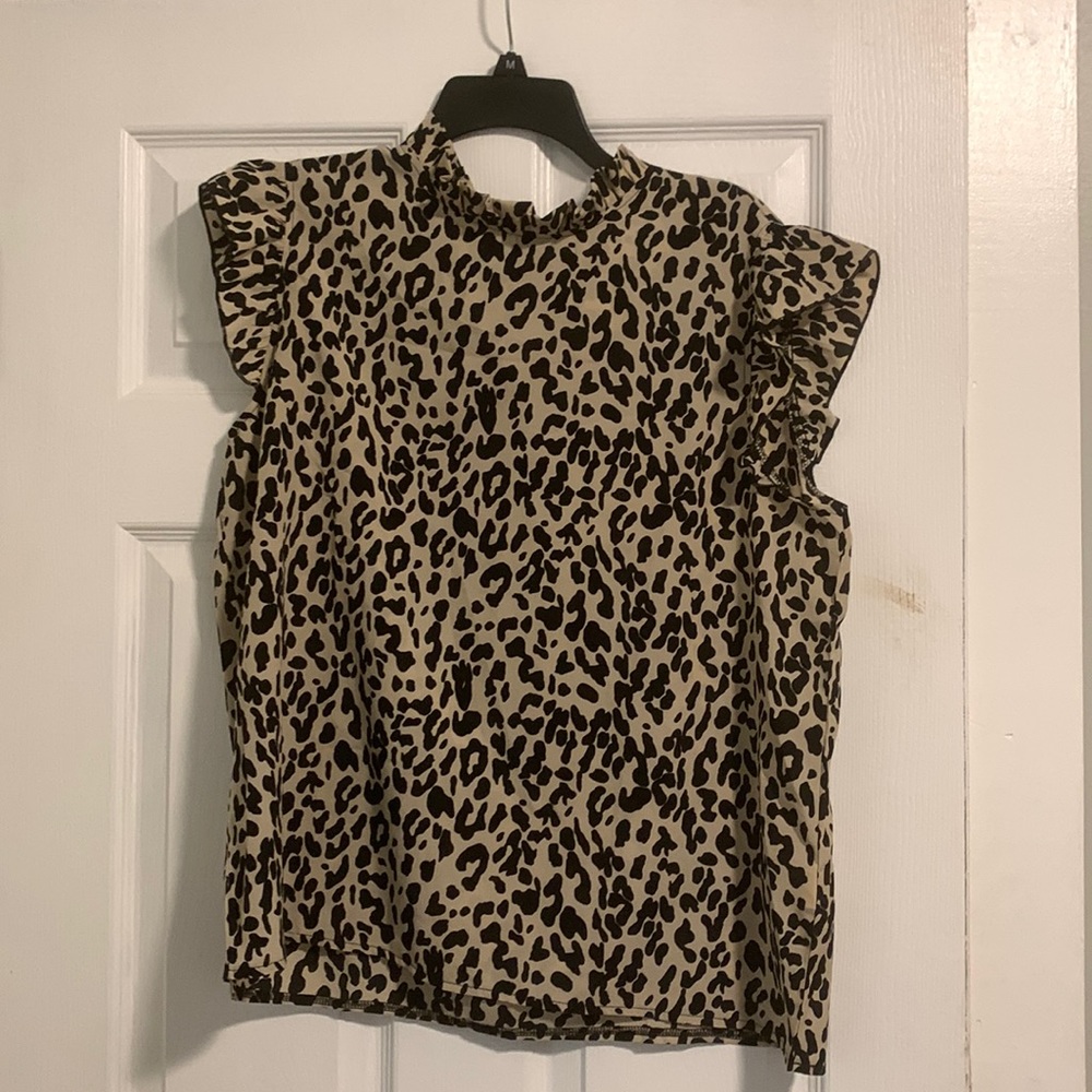 Leopard print blouse 🖤🧡